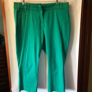 Lane Bryant Green Allie Crop Pants